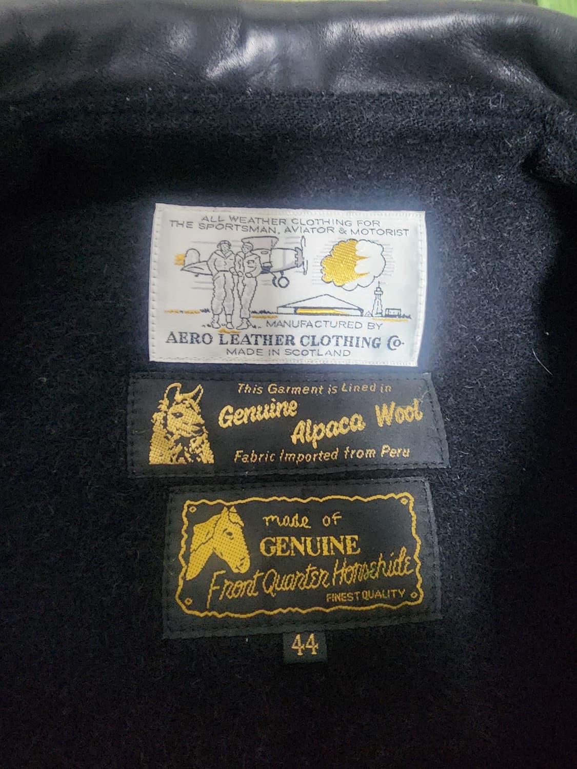 에어로레더 하이웨이맨 레더자켓 상품이미지3