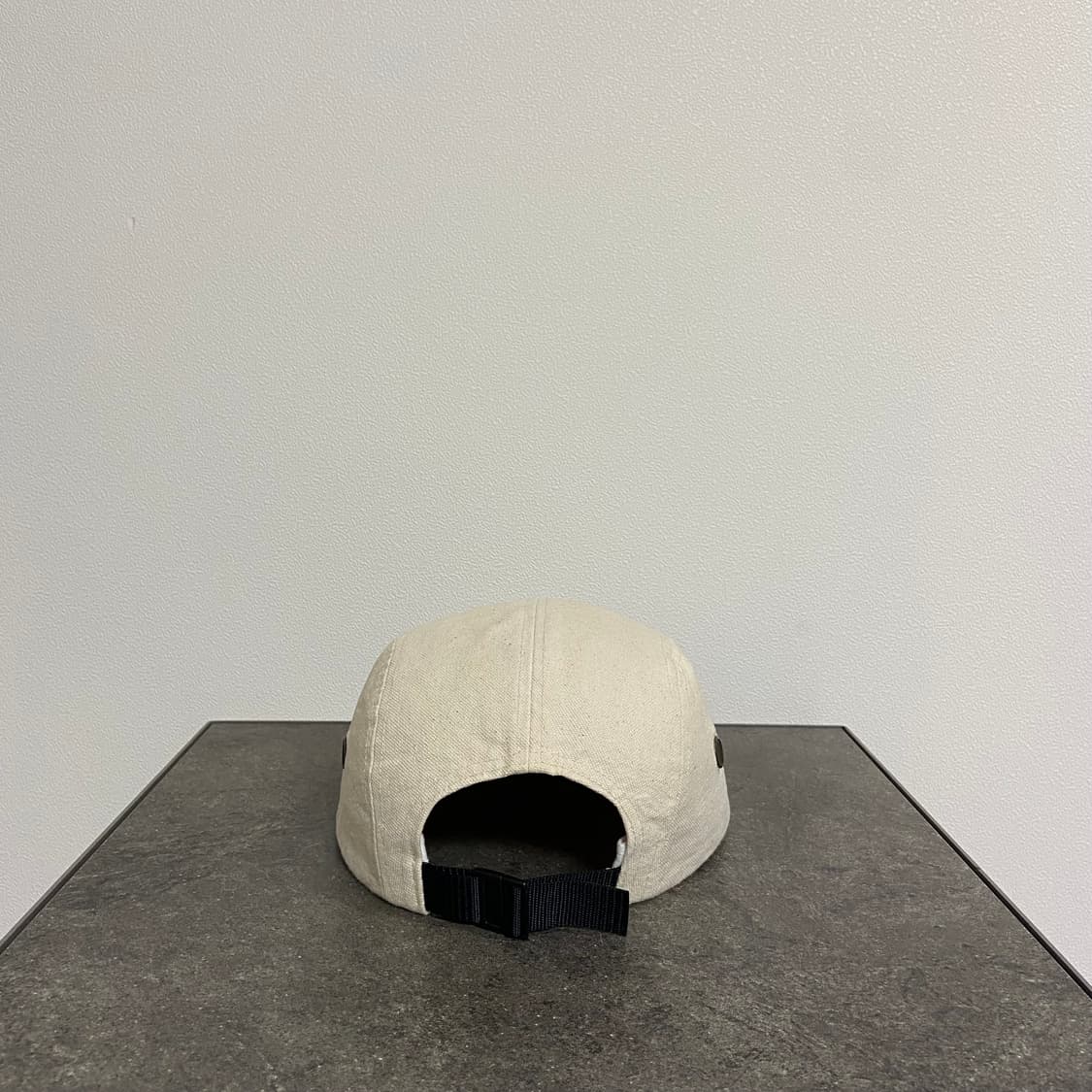 슈프림 워시드 캔버스 내츄럴 레드 박스로고 캠프캡 모자 상품이미지4