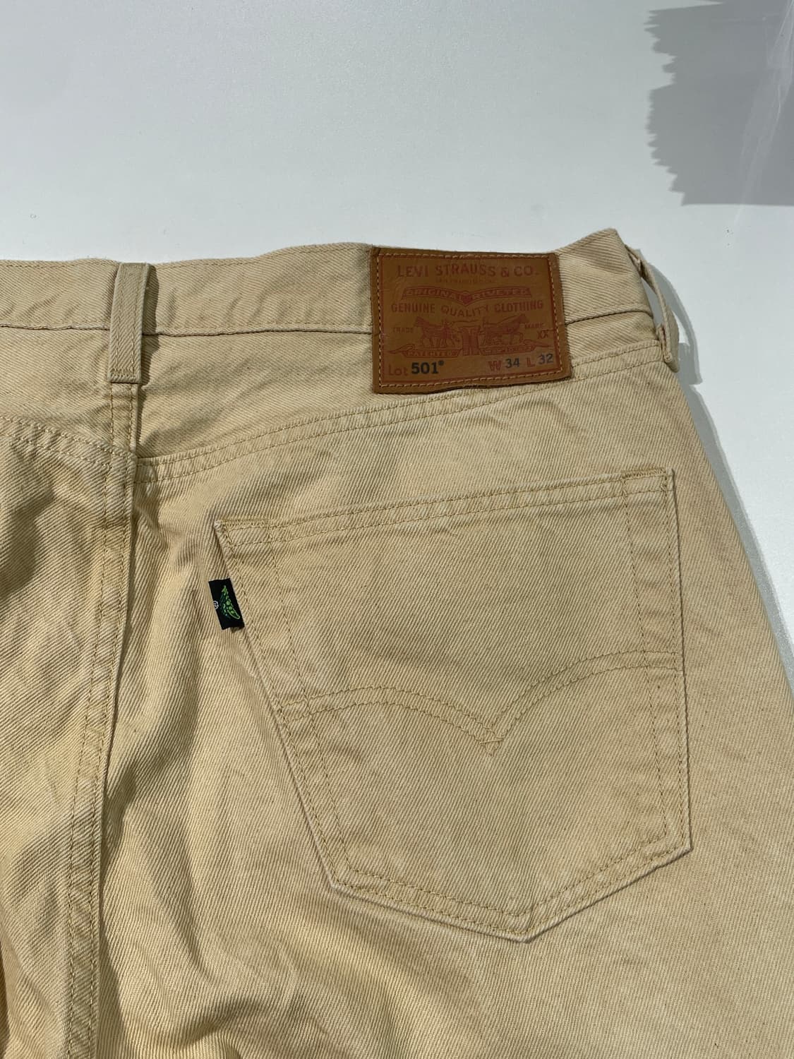 리바이스 501 샌드 버튼 플라이 데님 팬츠 상품이미지7