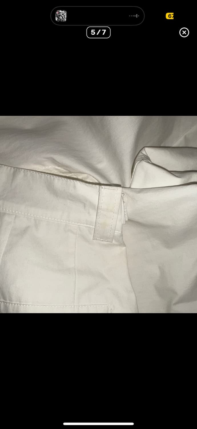 혜인서 밀리터리 카고팬츠 화이트 상품이미지5