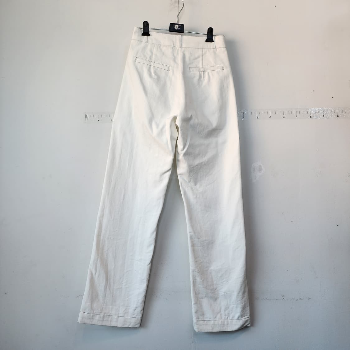 POST MODERN 화이트 스티치 데님 팬츠 상품이미지3