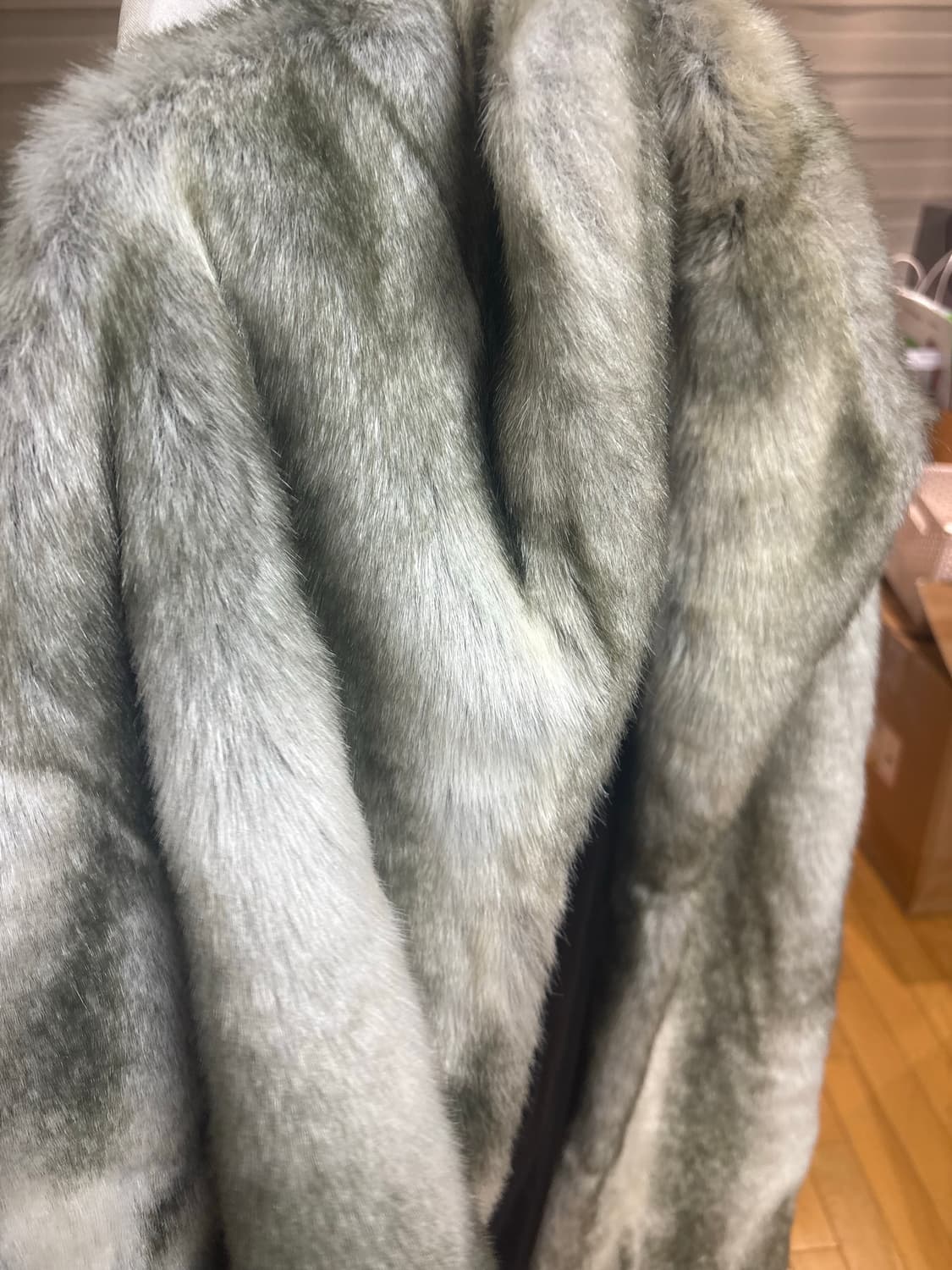 폭스 퍼 털 코트 상품이미지2