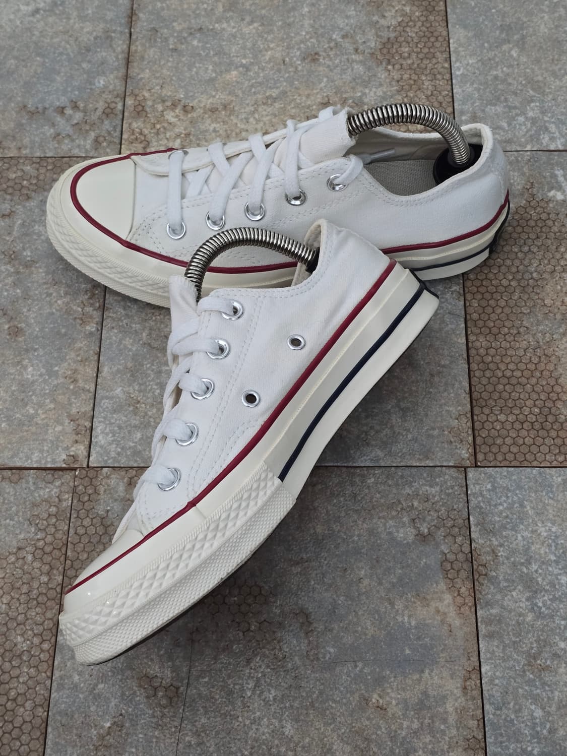 (225)컨버스 척 70 빈티지 캔버스 화이트 로우 상품이미지5