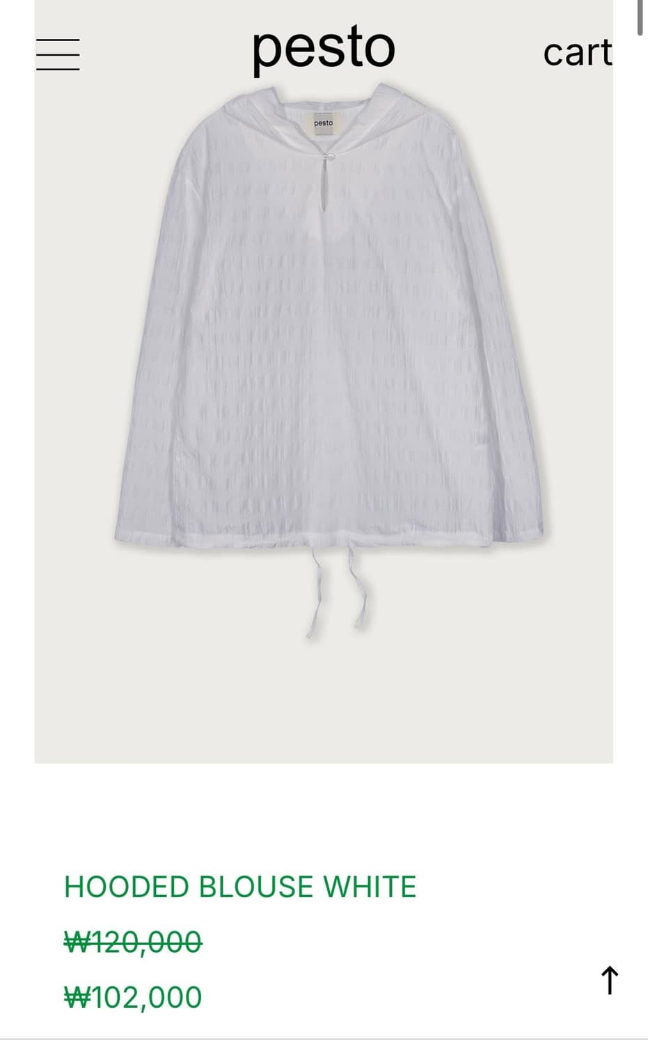 Pesto 후드 블라우스 상품이미지1