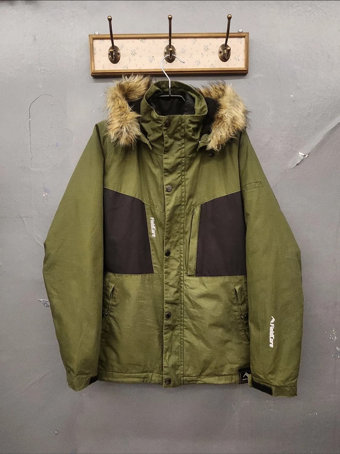 FieldCore 필드코어 후드 퍼 패딩 상품이미지1