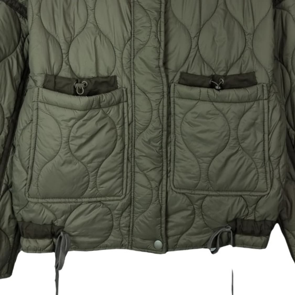 [자라] 라인 바인딩 오버핏 퀄팅 자켓 카키 M16364 상품이미지5