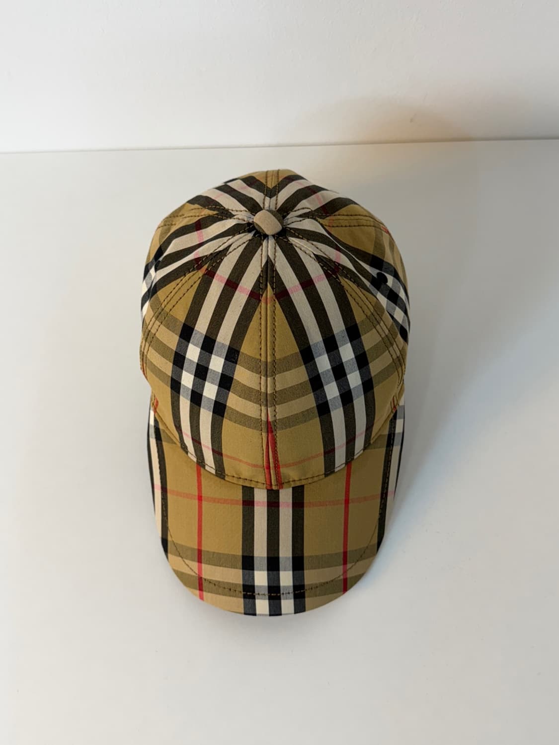 버버리 빈티지 체크 볼캡 상품이미지3