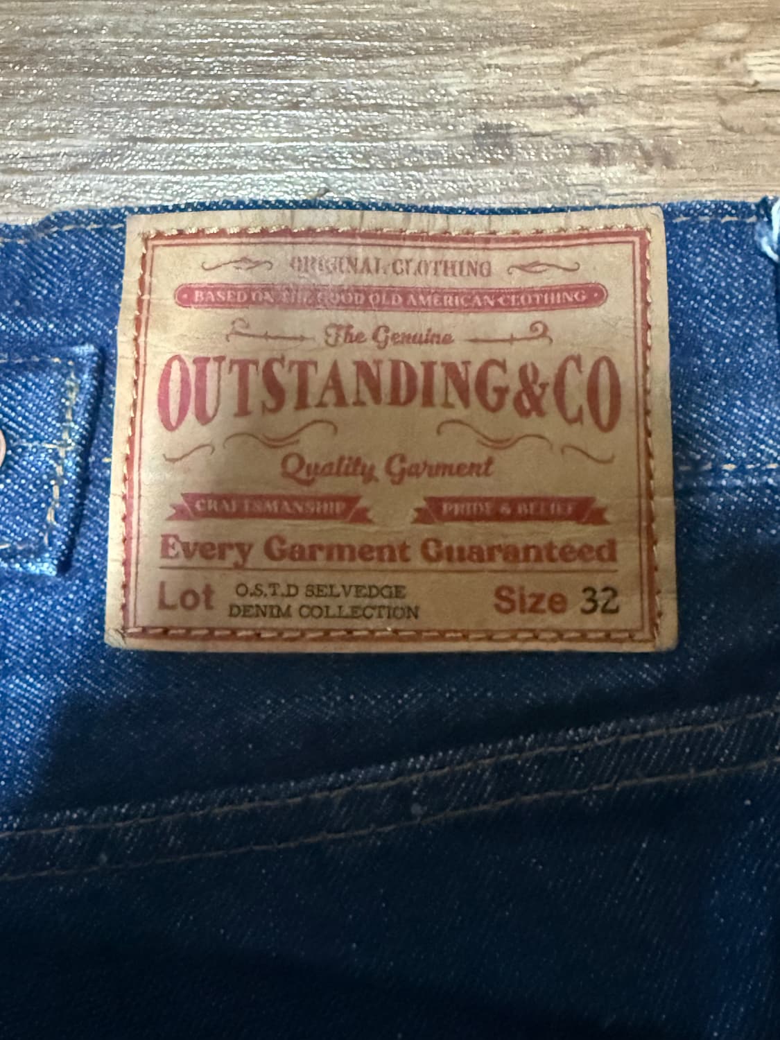 아웃스탠딩 30s 신치백 셀비지 데님팬츠 상품이미지3