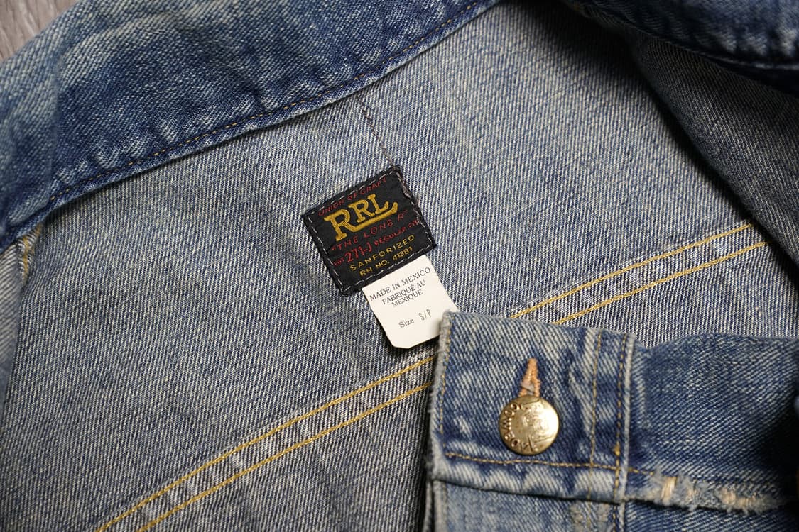 RRL lot 271 리랜드 워시 데님 자켓 상품이미지5