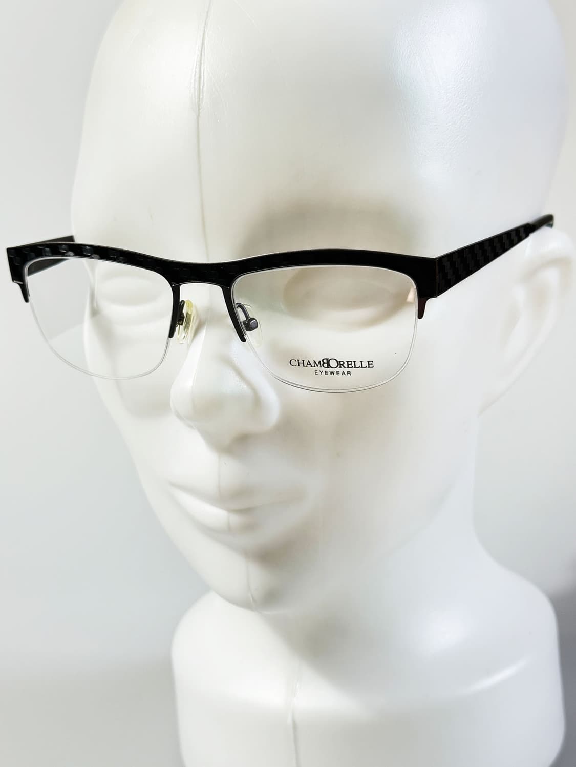 90s CHAMBORELLE 반무테 메탈 스퀘어 빈티지 안경 상품이미지8
