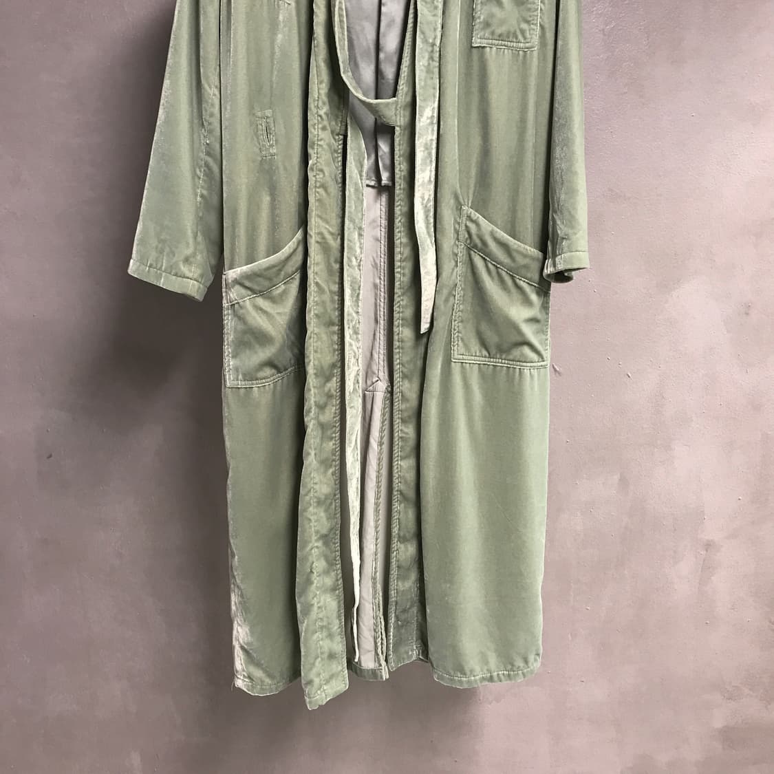 MM6 마르지엘라 벨벳 롱 코트 36(W) 상품이미지3