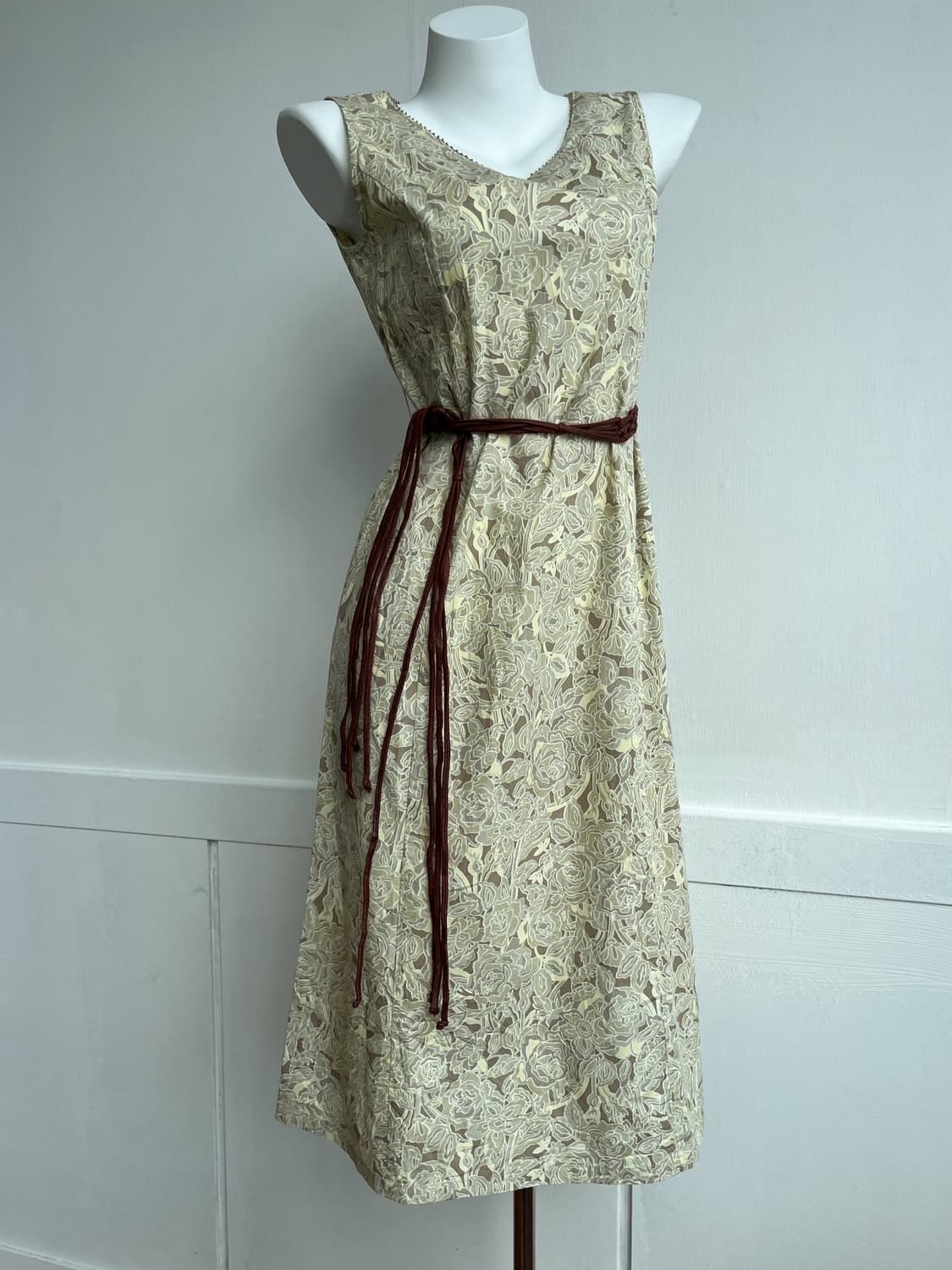 *SALE) MAJOLICA 플로럴 코튼 롱 원피스  상품이미지1