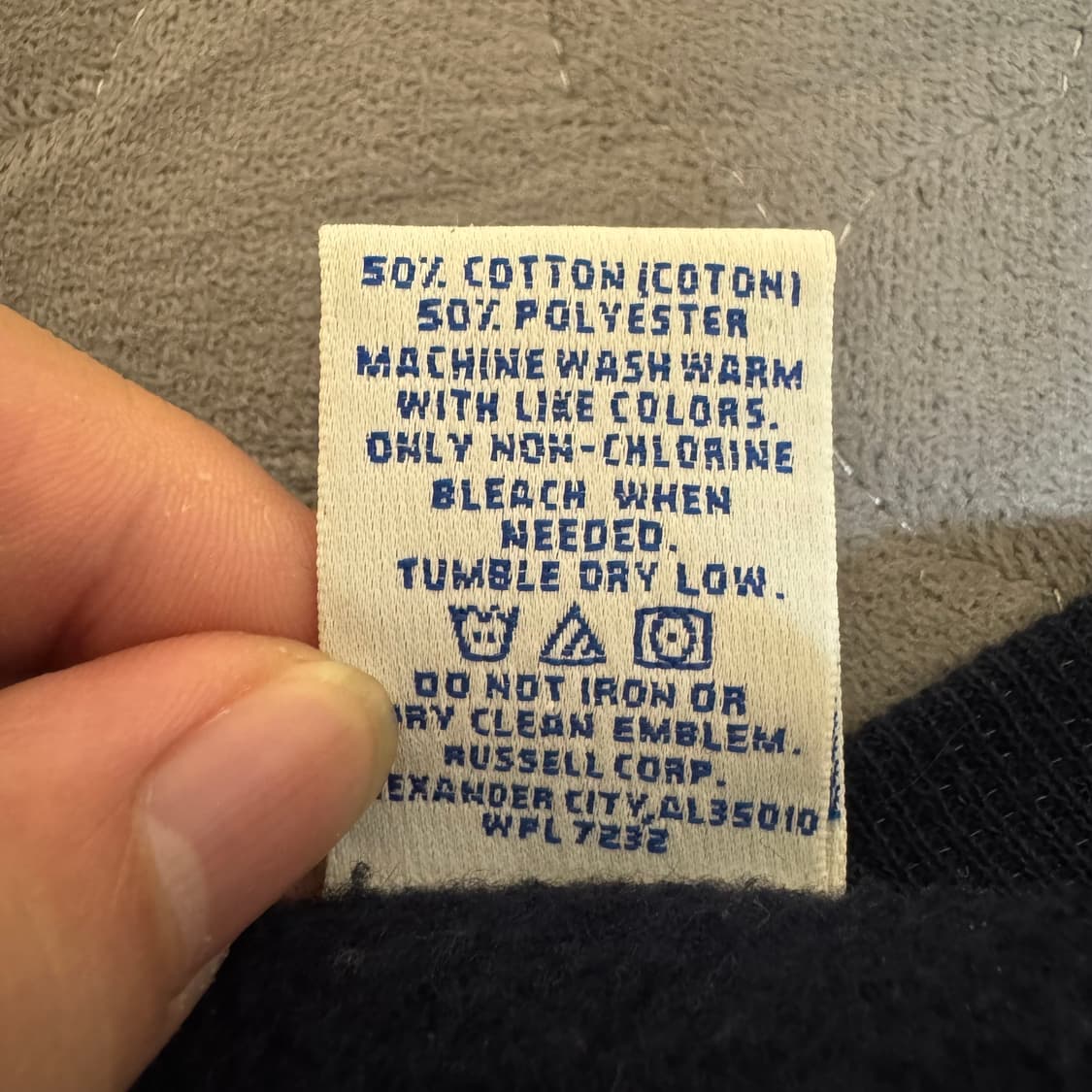 90s vintage russell sweat navy 상품이미지3