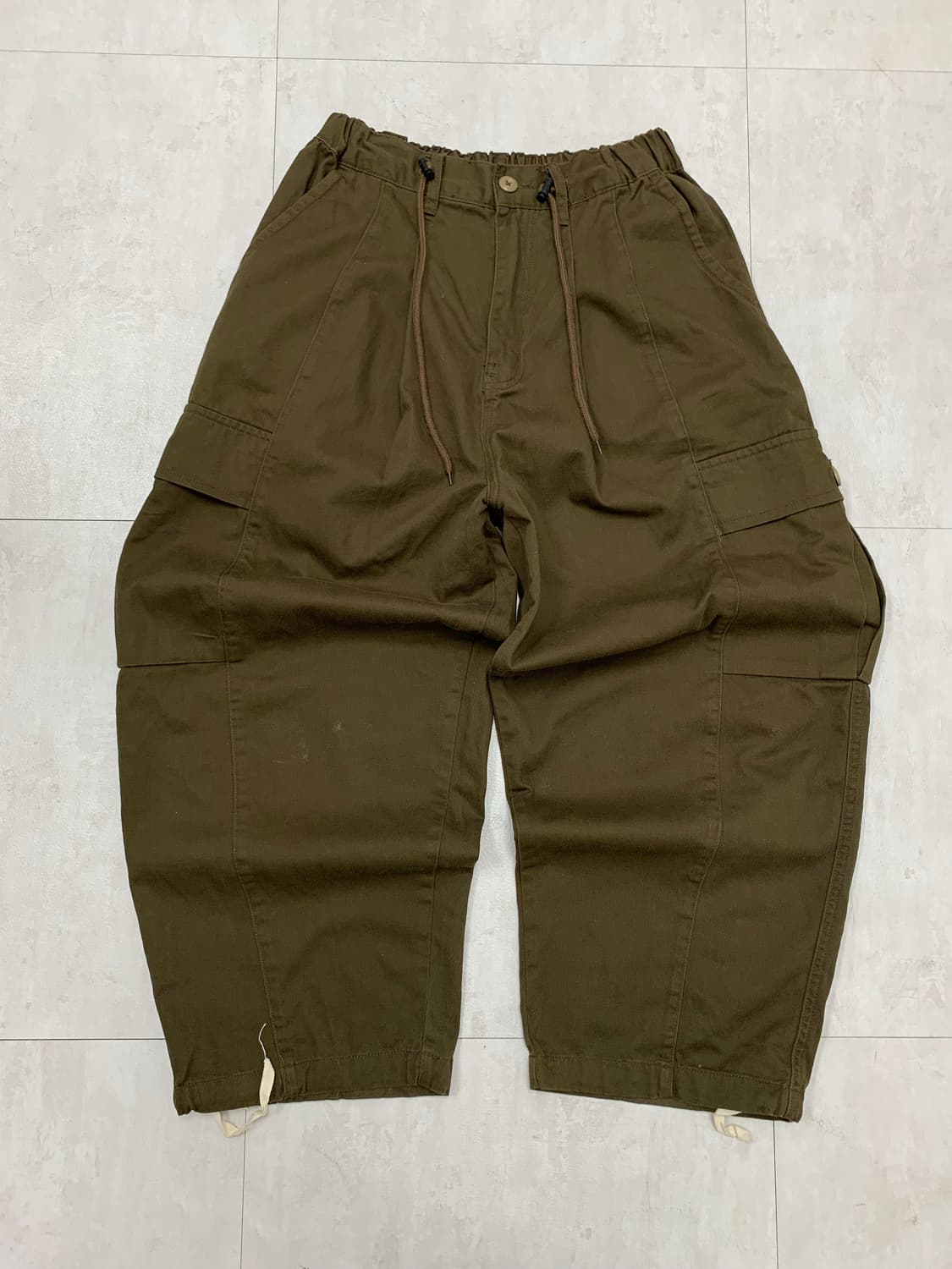 overall 카키브라운 카고벌룬팬츠 #695 상품이미지1