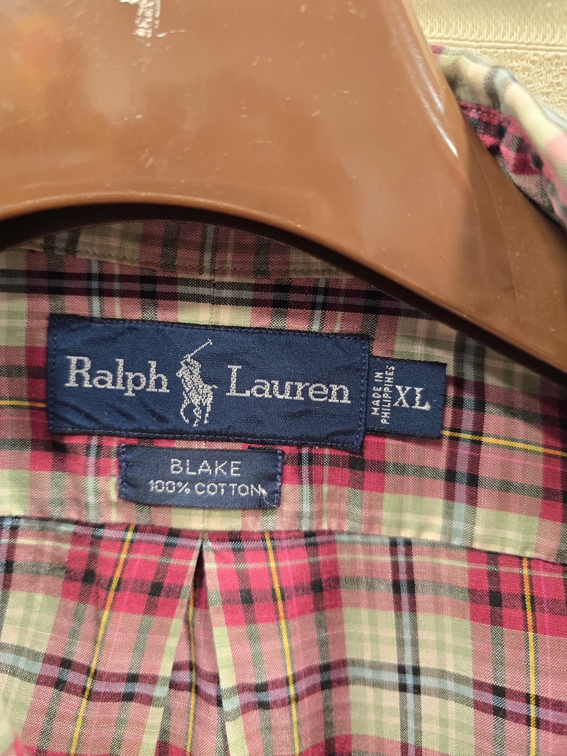 랄프로렌 블레이크 체크 셔츠 남방 110~115 상품이미지7
