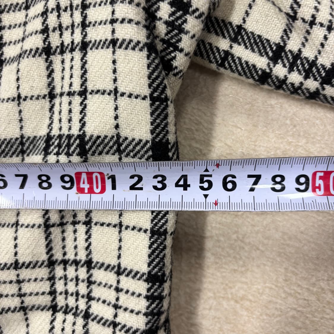 일본 빈티지 체크 울 자켓 상품이미지5