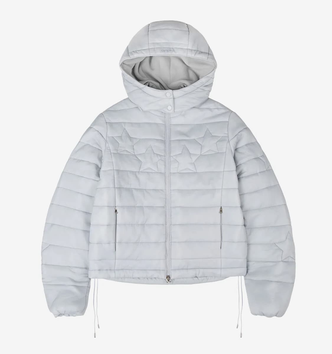 STAR PADDED JACKET [LIGHT GREY] 패딩 자켓 상품이미지1