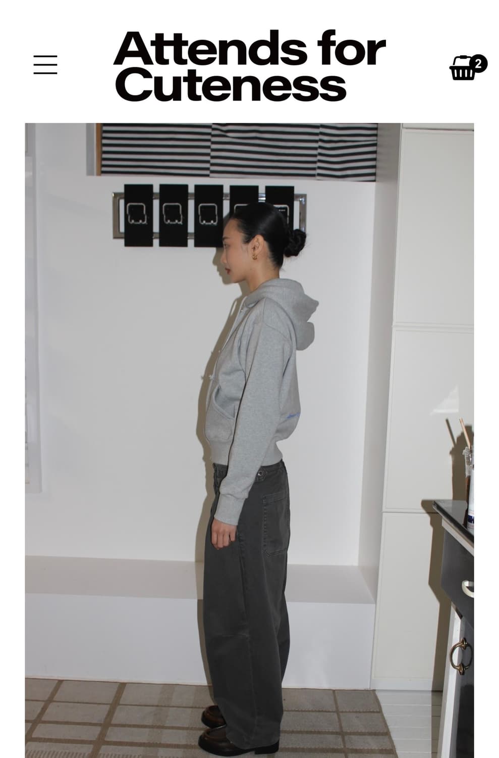 ATTENDS 어텐즈 for hoodie 크롭 집업 상품이미지5