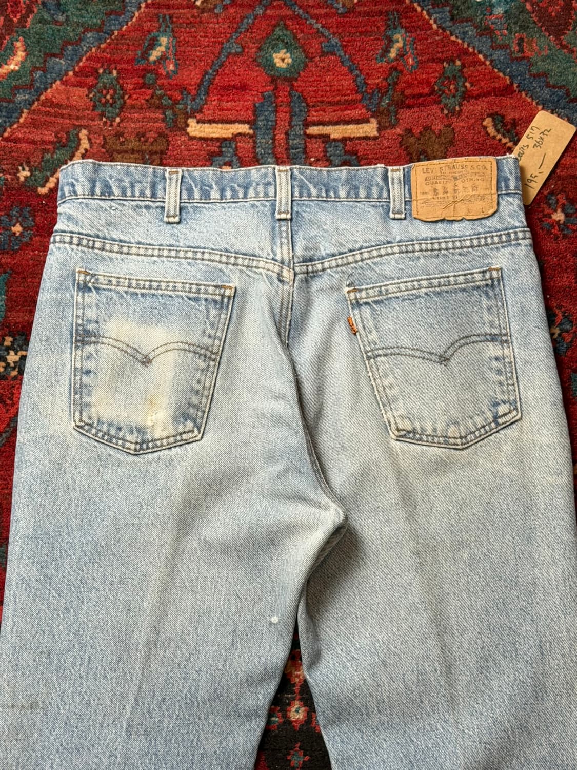 80's USA Made 빈티지 리바이스 517 오렌지탭 부츠컷 상품이미지6