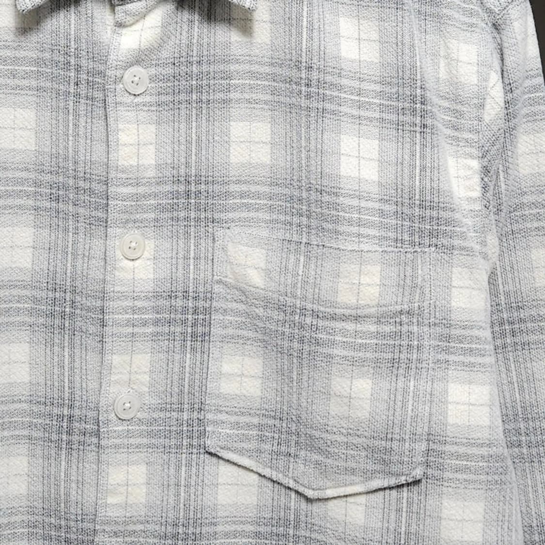 95~100 Tommy 타미힐피거 체크 셔츠 그레이 상품이미지2