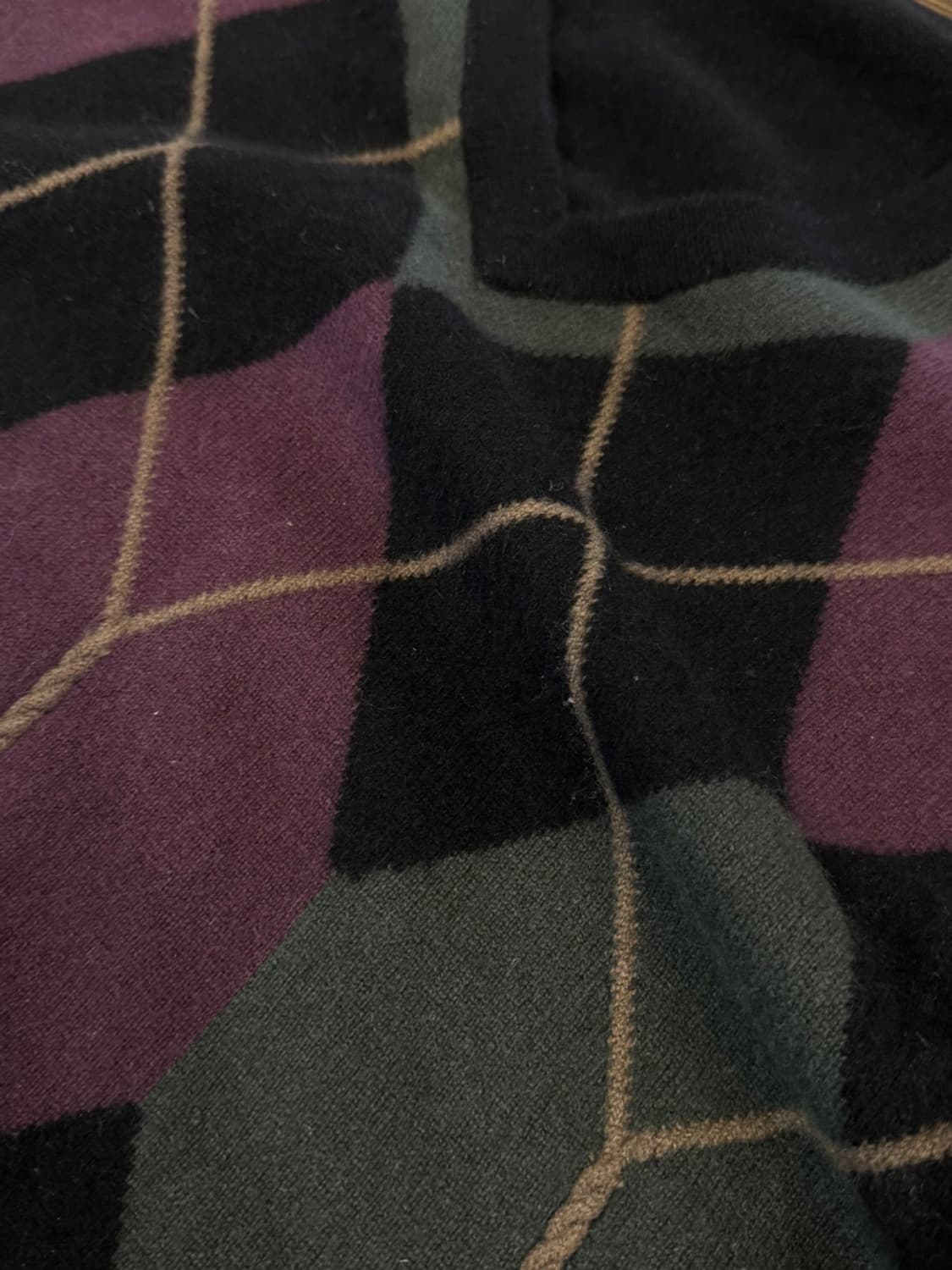 리버크루즈 아가일 캐시미어 니트 100 상품이미지8