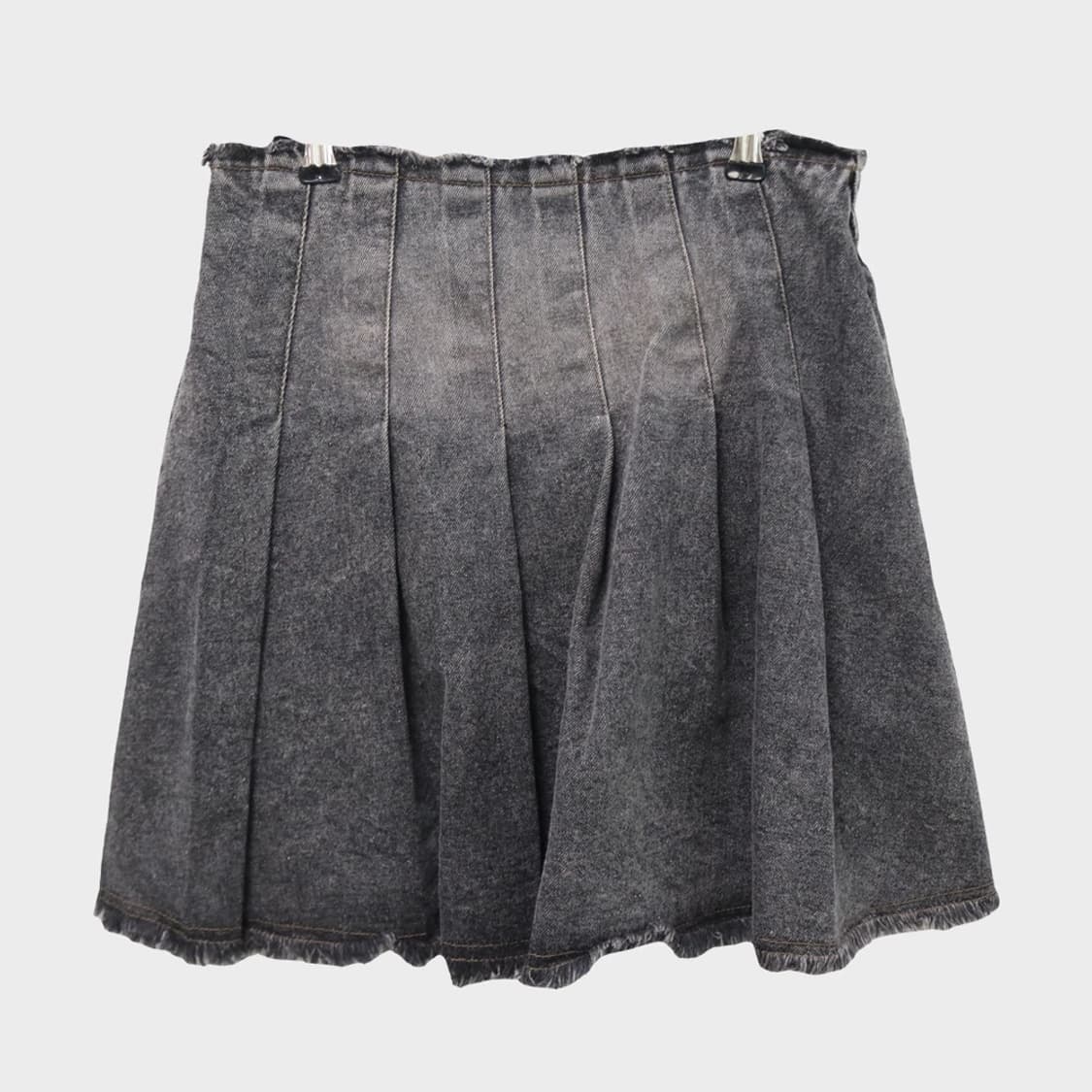 ADD COLOR 워싱 플리츠 데님 미니스커트 61820 상품이미지1