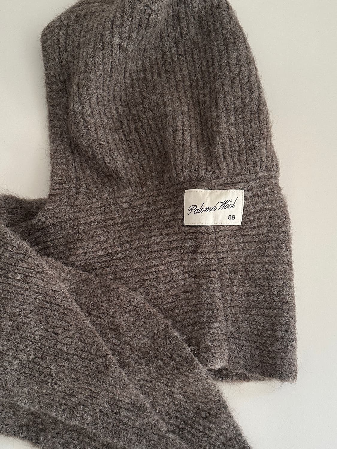 팔로마울 울 바라클라바 스카프 브라운 상품이미지3