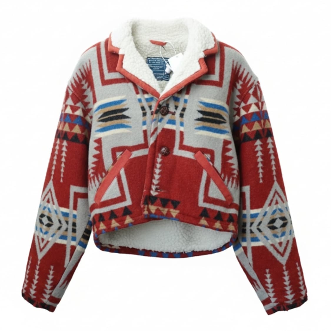 90s 일본 빈티지 아즈텍 플리스 보아 자켓 1842 상품이미지1
