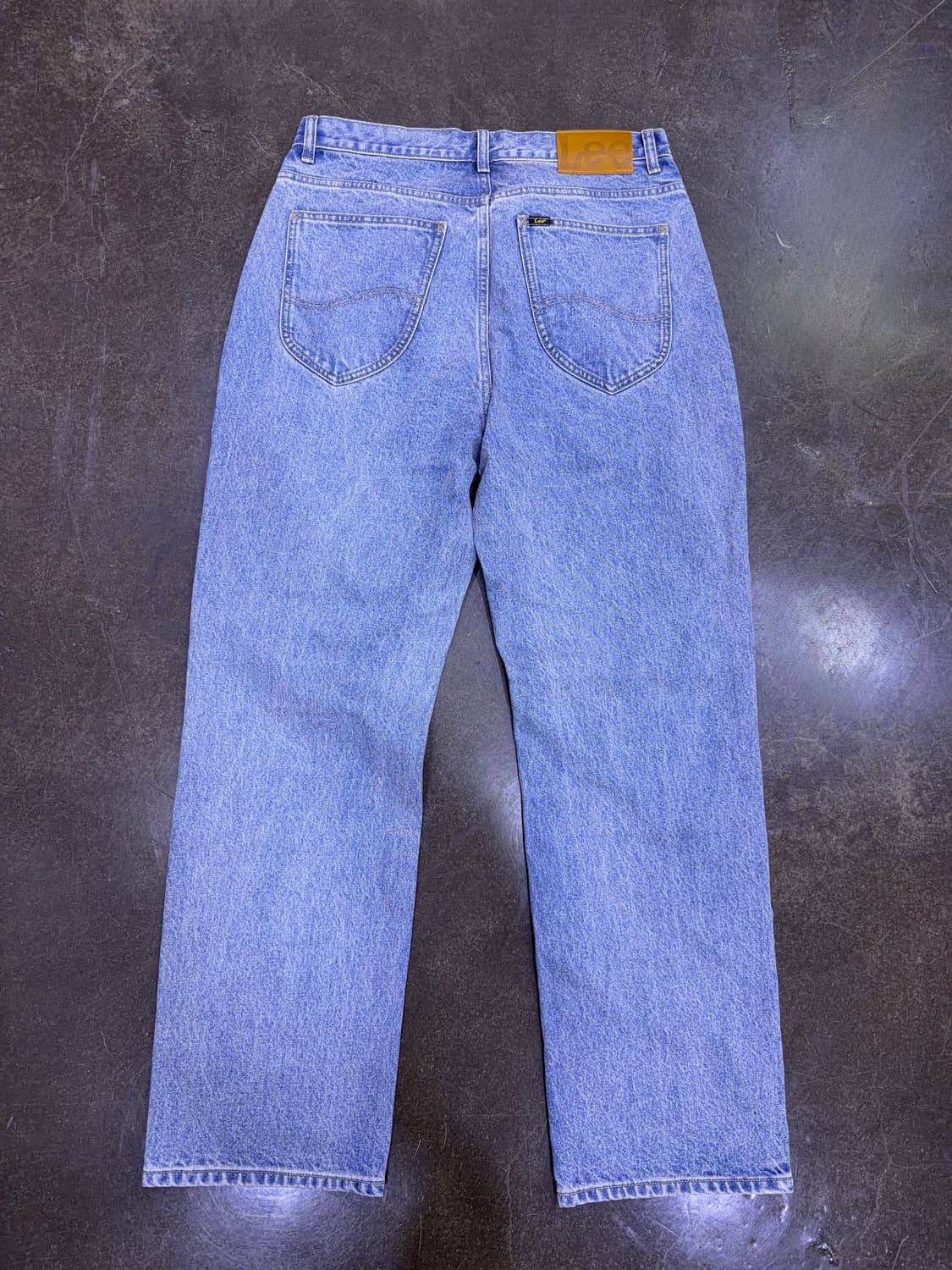 Lee 리 맨 레귤러 스트레이트핏 스톤워싱 데님팬츠 인디고 34 상품이미지2