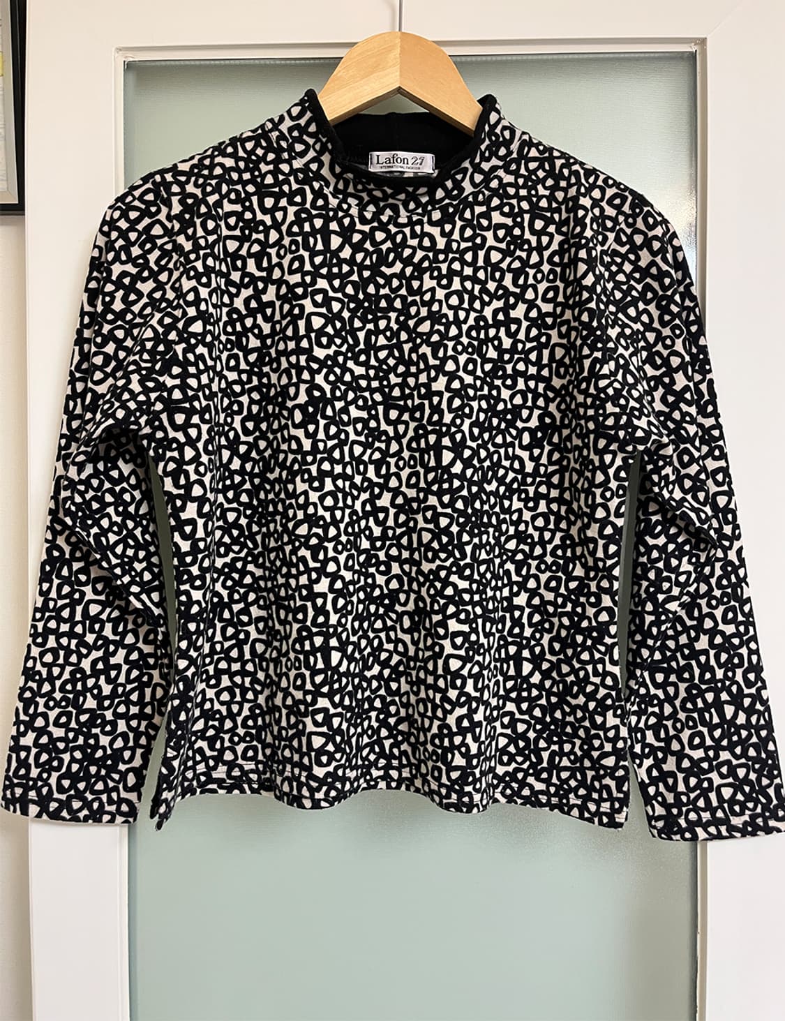 Vintage pattern half turtleneck 상품이미지2