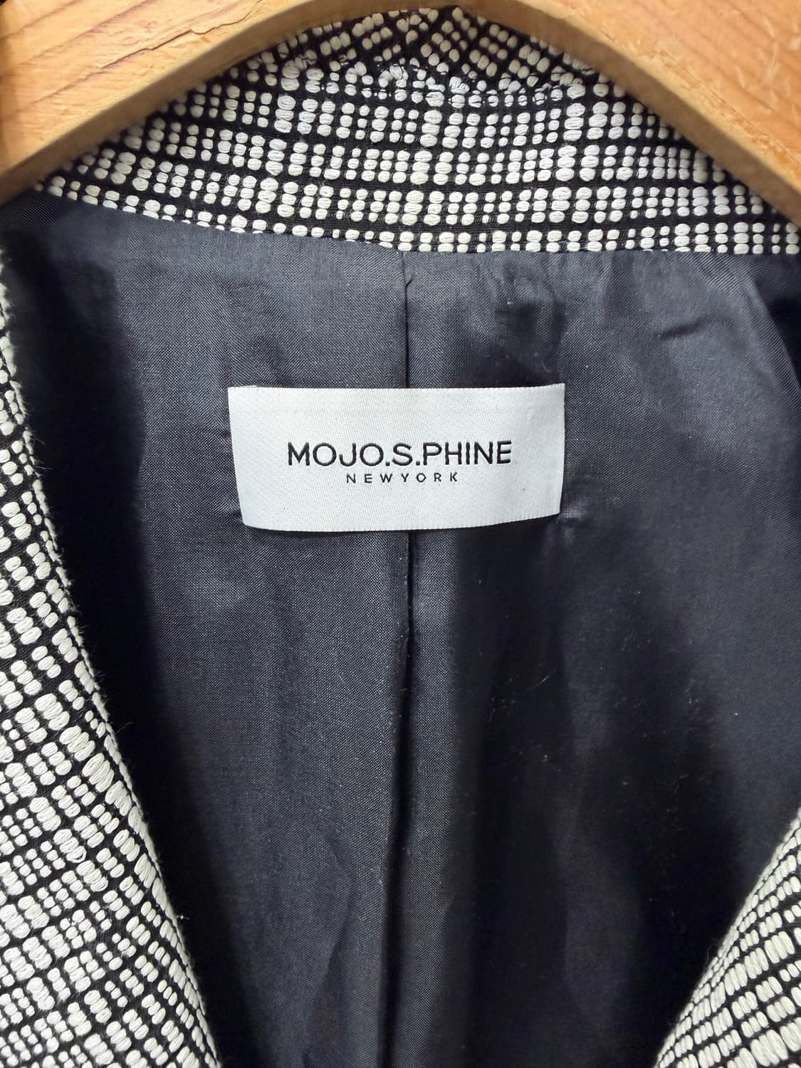 정품) MOJOS.PHINE 체크 패턴 자켓 77 상품이미지6