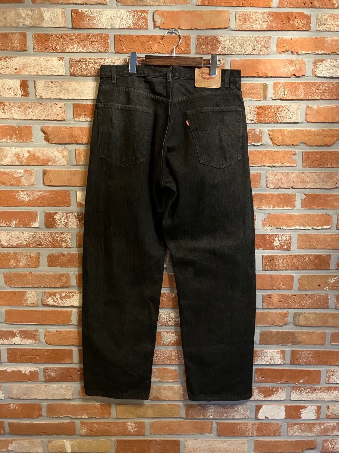 빈티지 리바이스 569 블랙진 흑청 데님 팬츠 상품이미지5