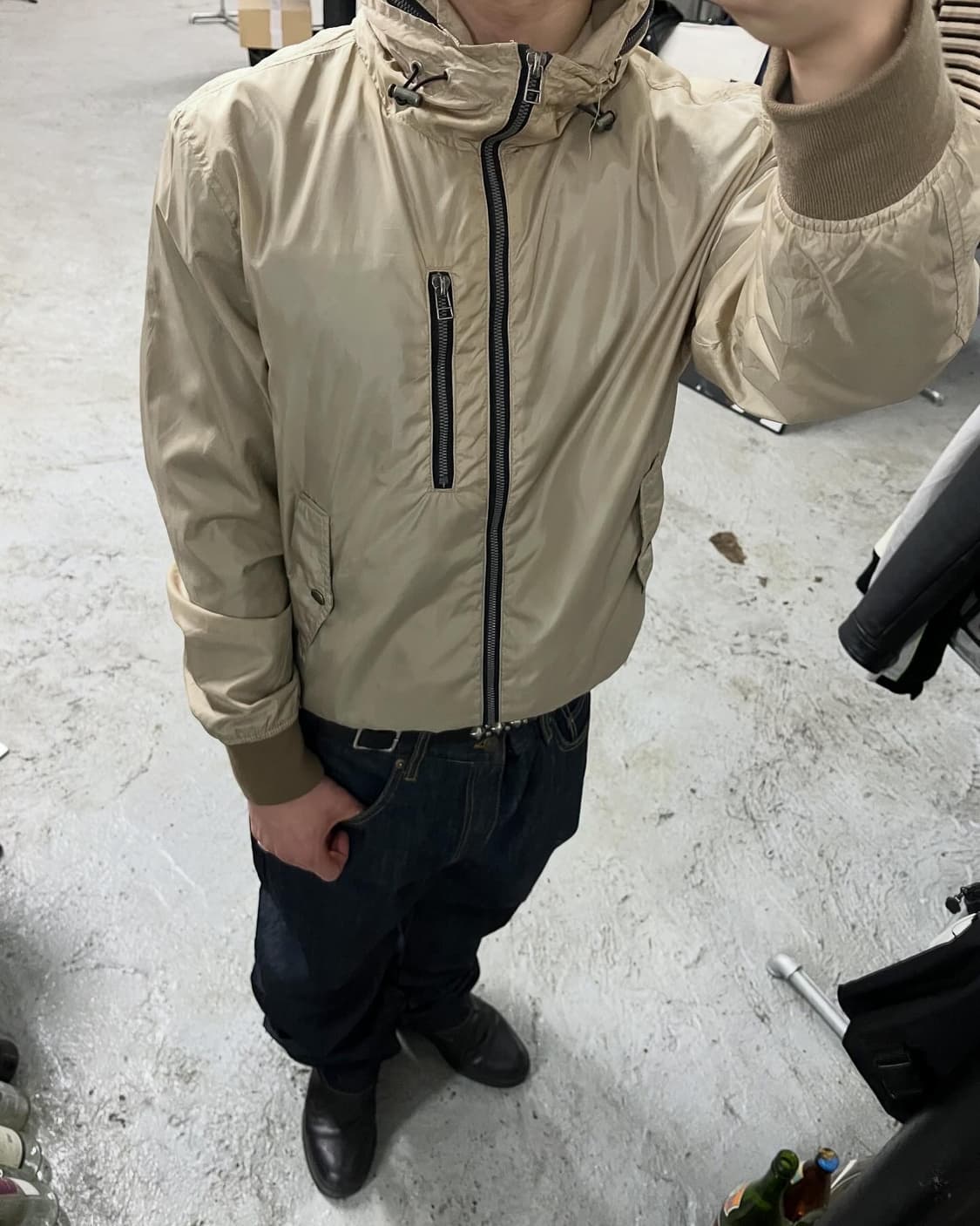 Trenza nylon high neck jacket 상품이미지2