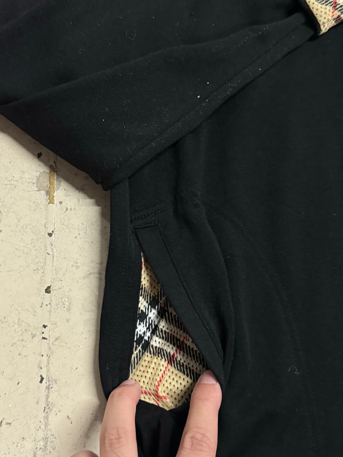 Burberry 버버리 노바체크 블랙 후드티 상품이미지7
