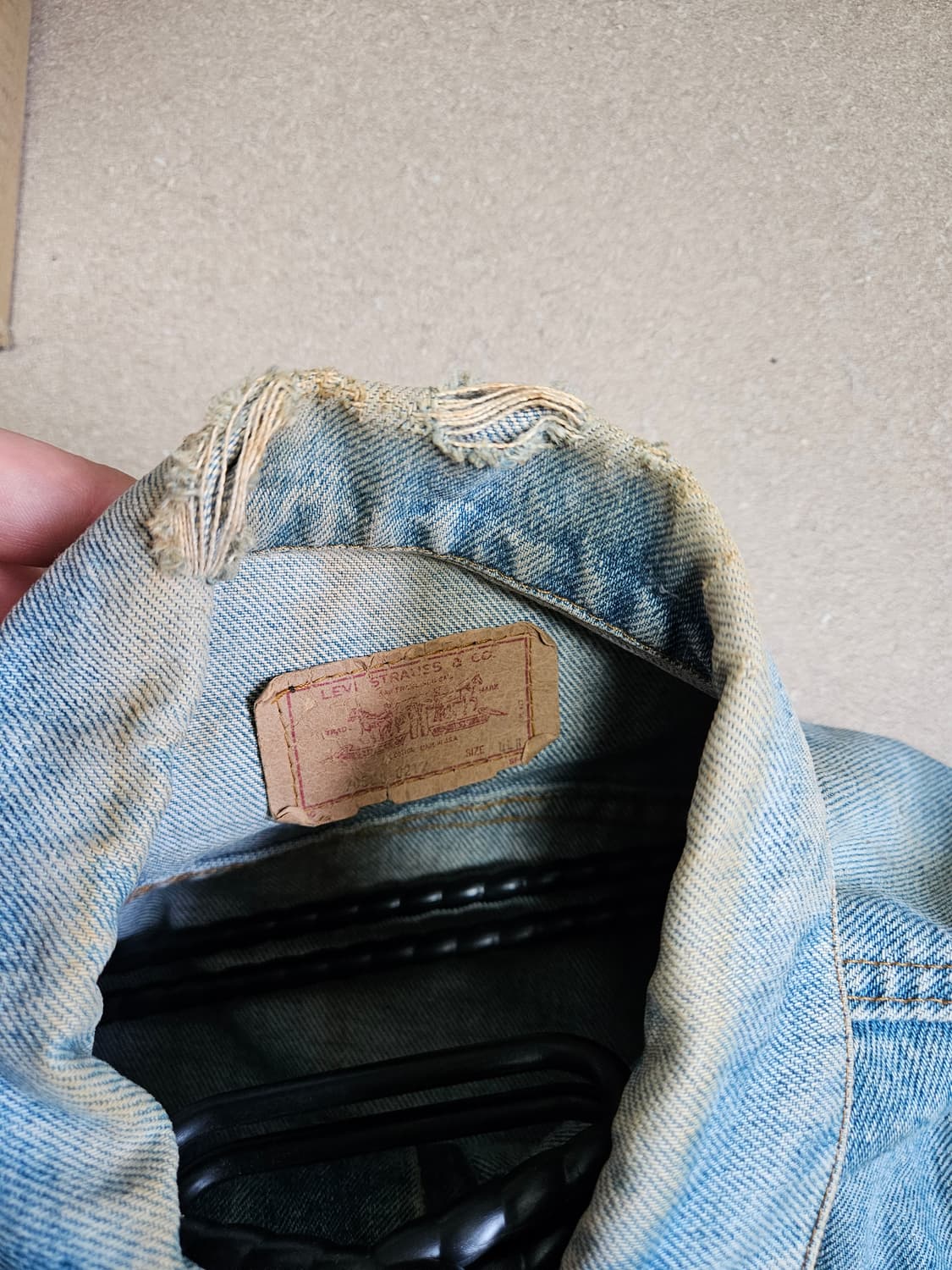 80s 미제 타입3 리바이스 데님 트러커 44r 청자켓 상품이미지9