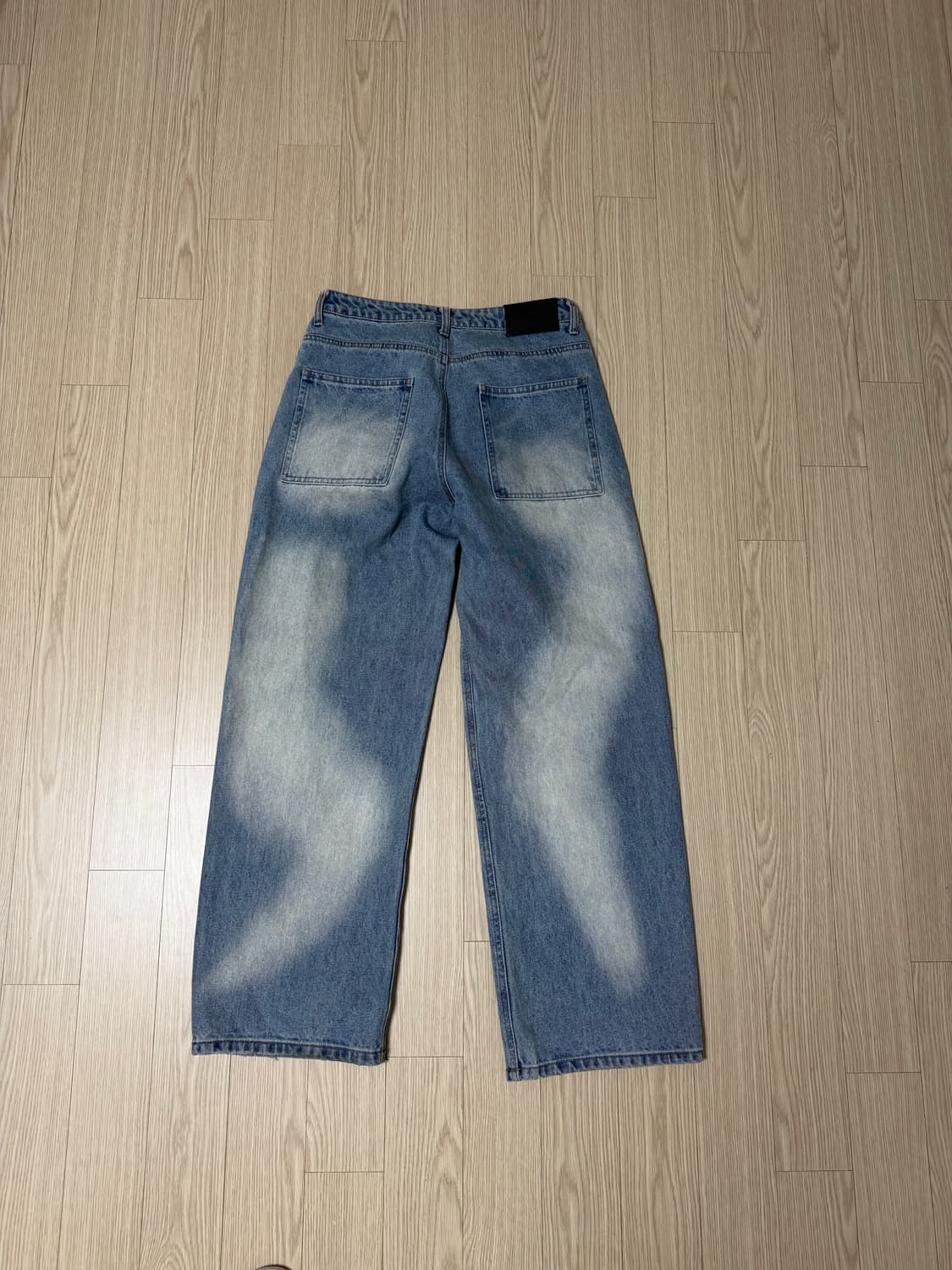 플레이버리즘 웨이브 워시드 와이드 데님 팬츠 상품이미지3