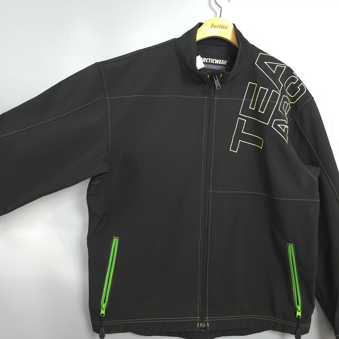 남성용 아틱웨어 Arcticwear 팀 자수 로고 블랙 자켓 L 상품이미지2