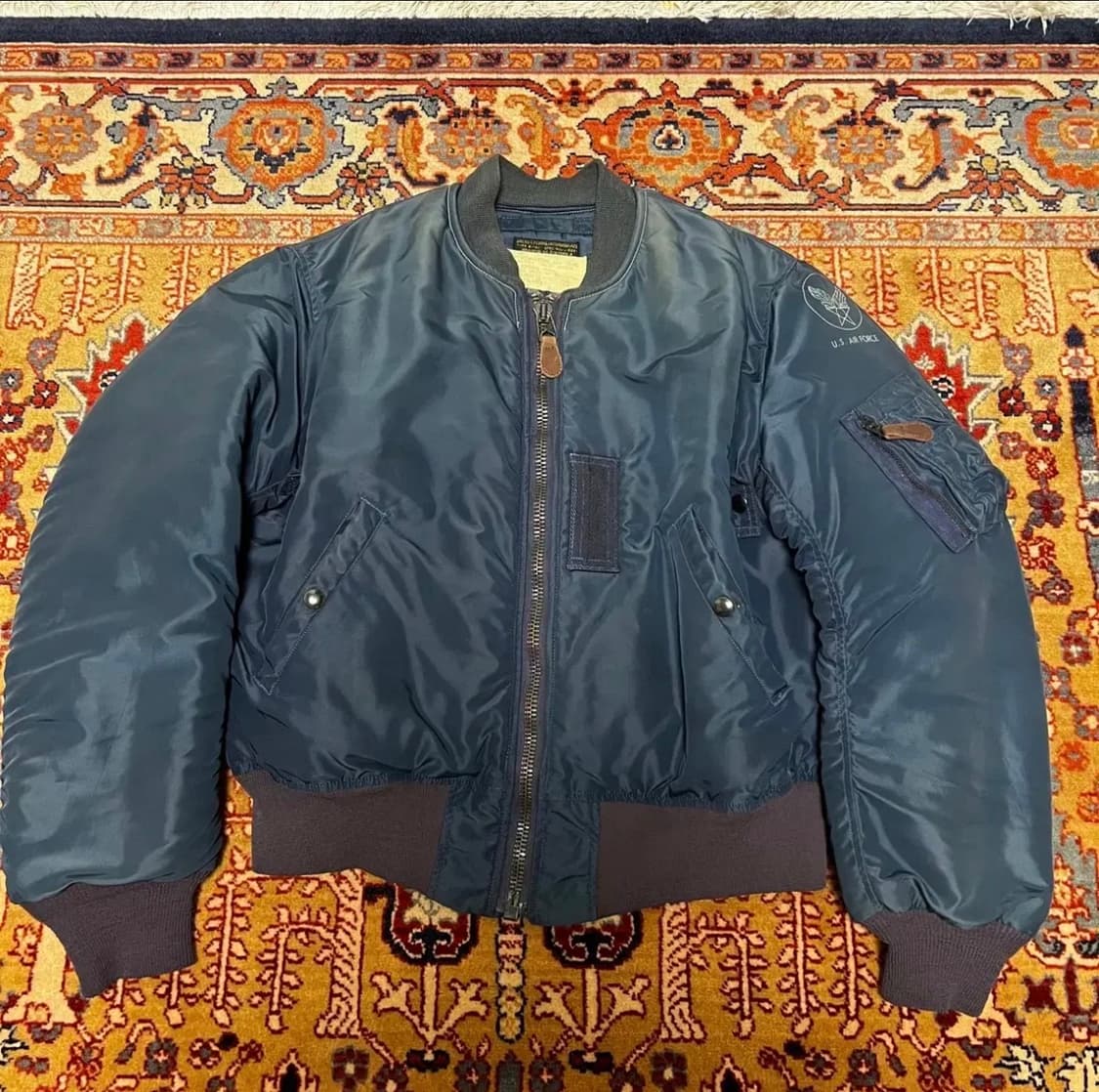 1990s  버즈릭슨 B-15C 자켓 38 정밀복각 ma-1 빈티지 상품이미지1