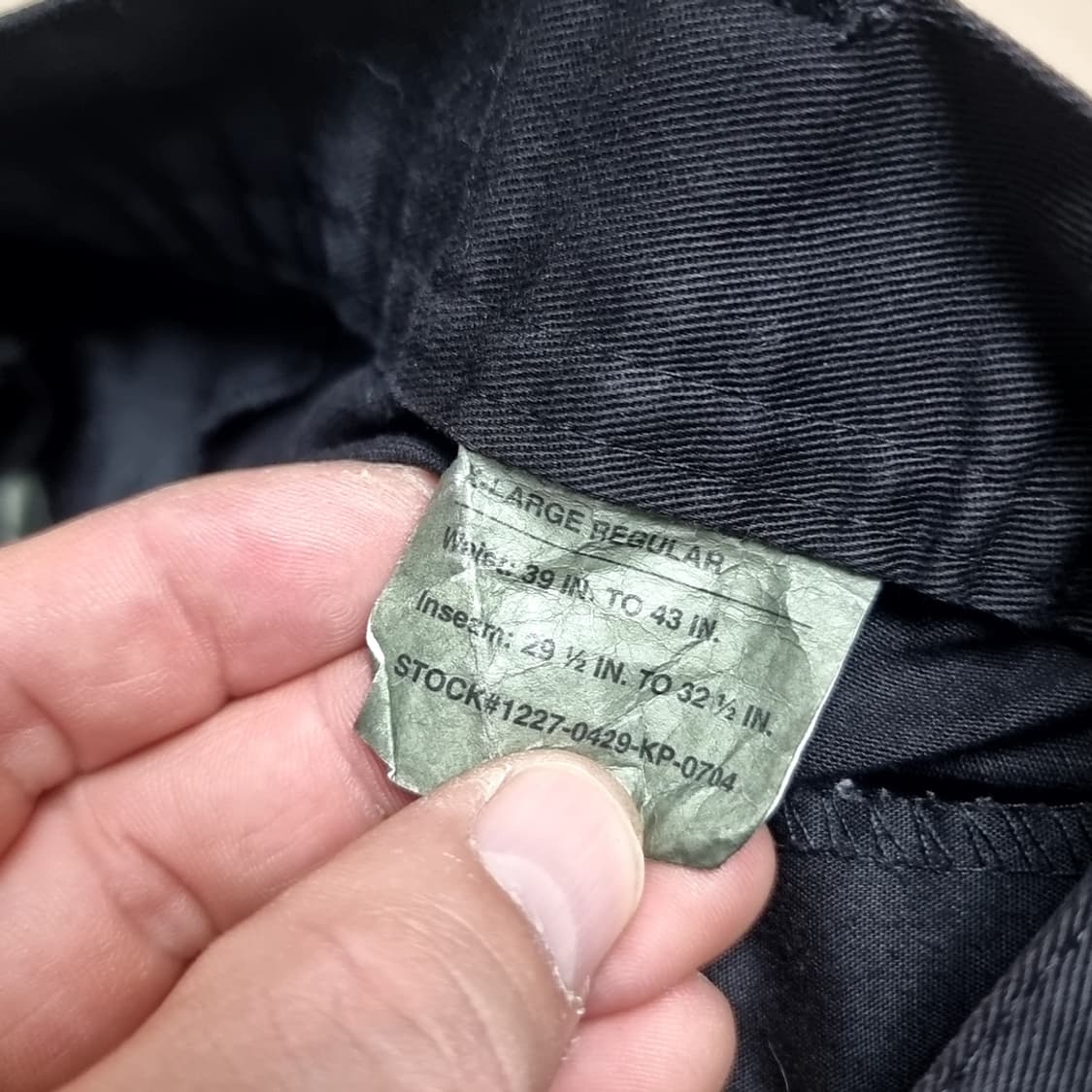 밀리터리 미군 대테러 흑복(xl-r) 상품이미지6