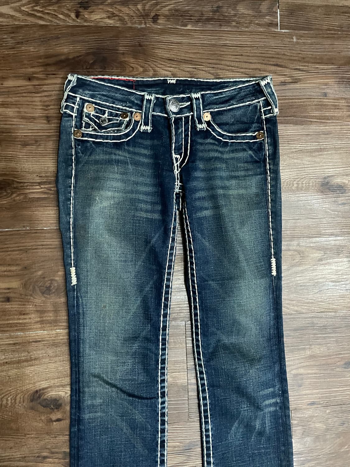 트루릴리전 USA 빌리슈퍼티 로우라이즈 부츠컷 데님 팬츠 플레어진 상품이미지3