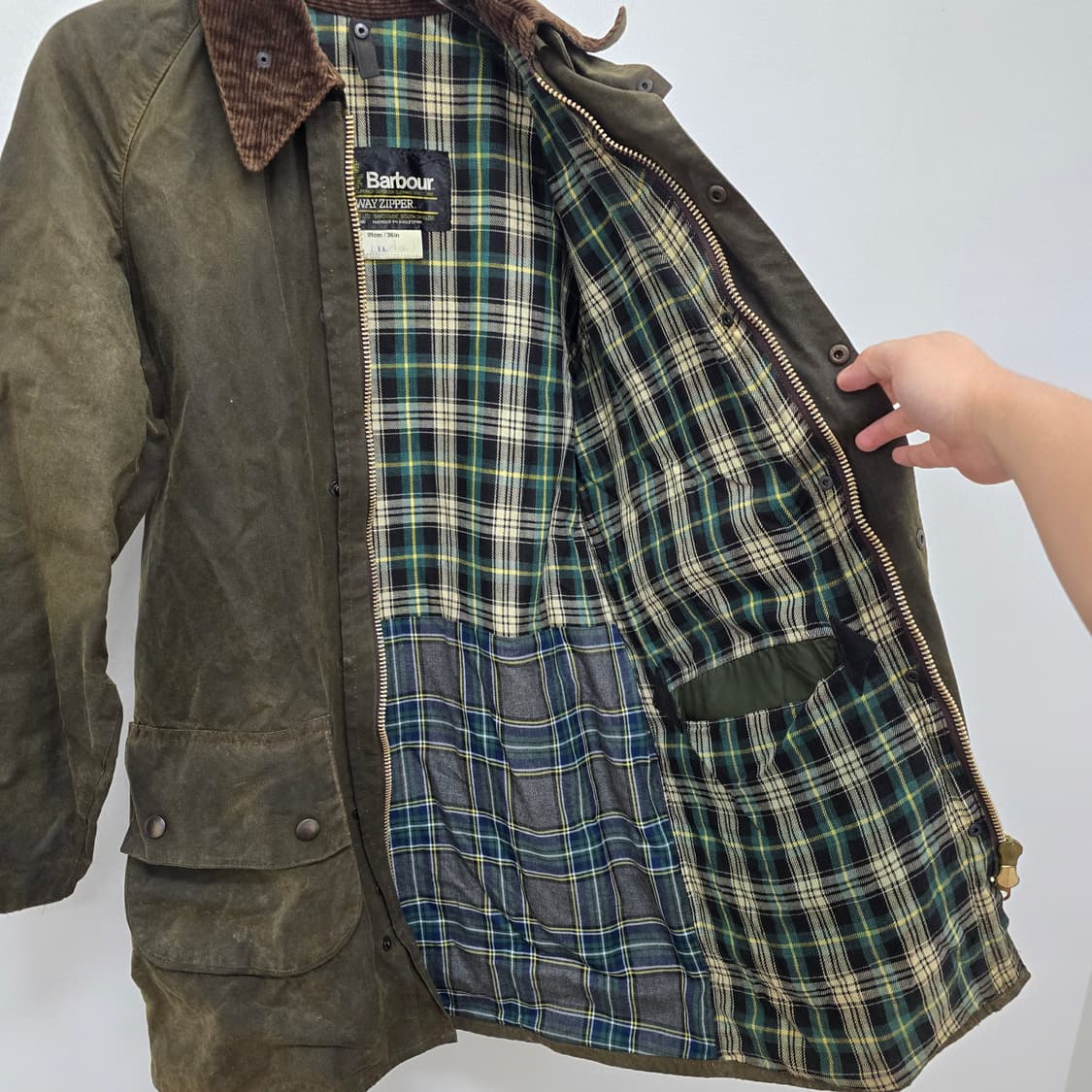 80s Barbour 바버 솔웨이 왁스 자켓 36 상품이미지9