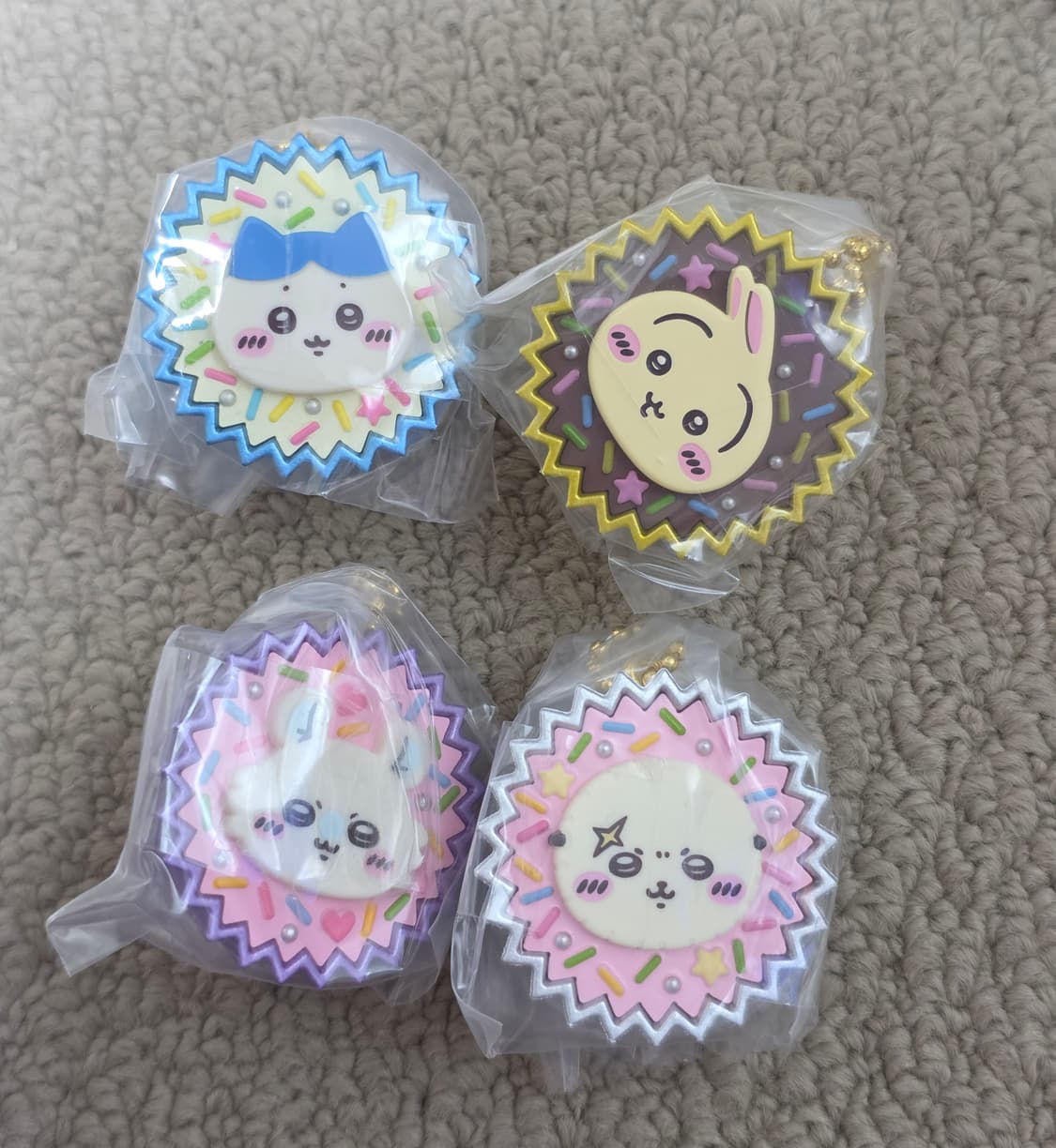 치이카와 테즈쿠리 오야츠 챠무 수제간식 가챠 키링 4종세트 상품이미지2