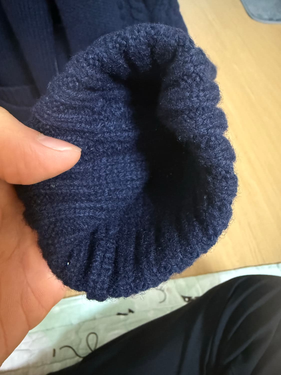 빈폴 숄카라 케이블 가디건(L 100 / 네이비) 새상품 상품이미지5