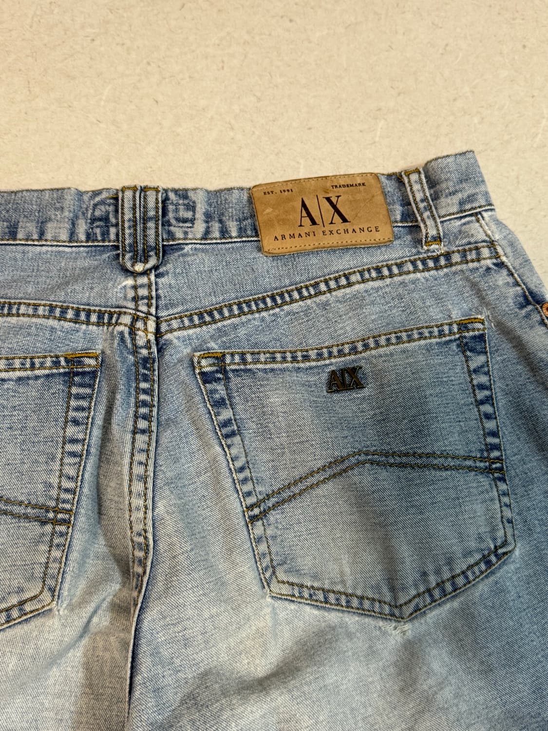 아르마니 익스체인지 루즈핏 데님 팬츠 30/32 상품이미지4