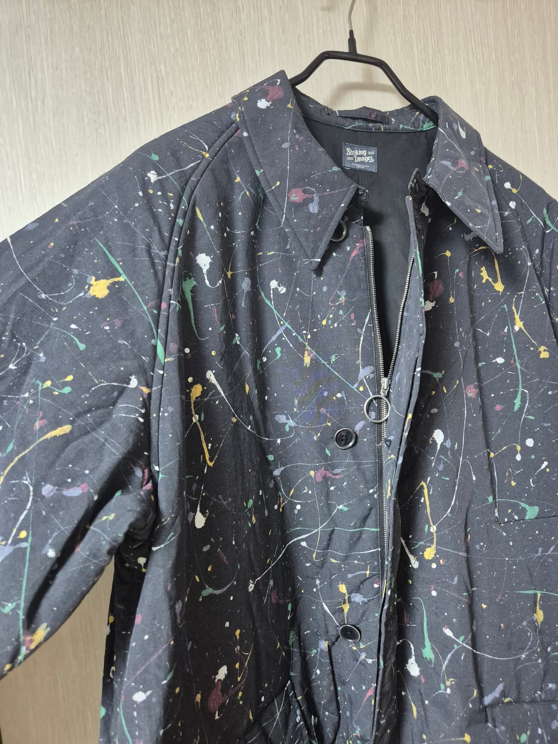 (정품) 네이버후드 X 올드조 프린팅 야상 롱코트 점퍼 18fw 협업 상품이미지5