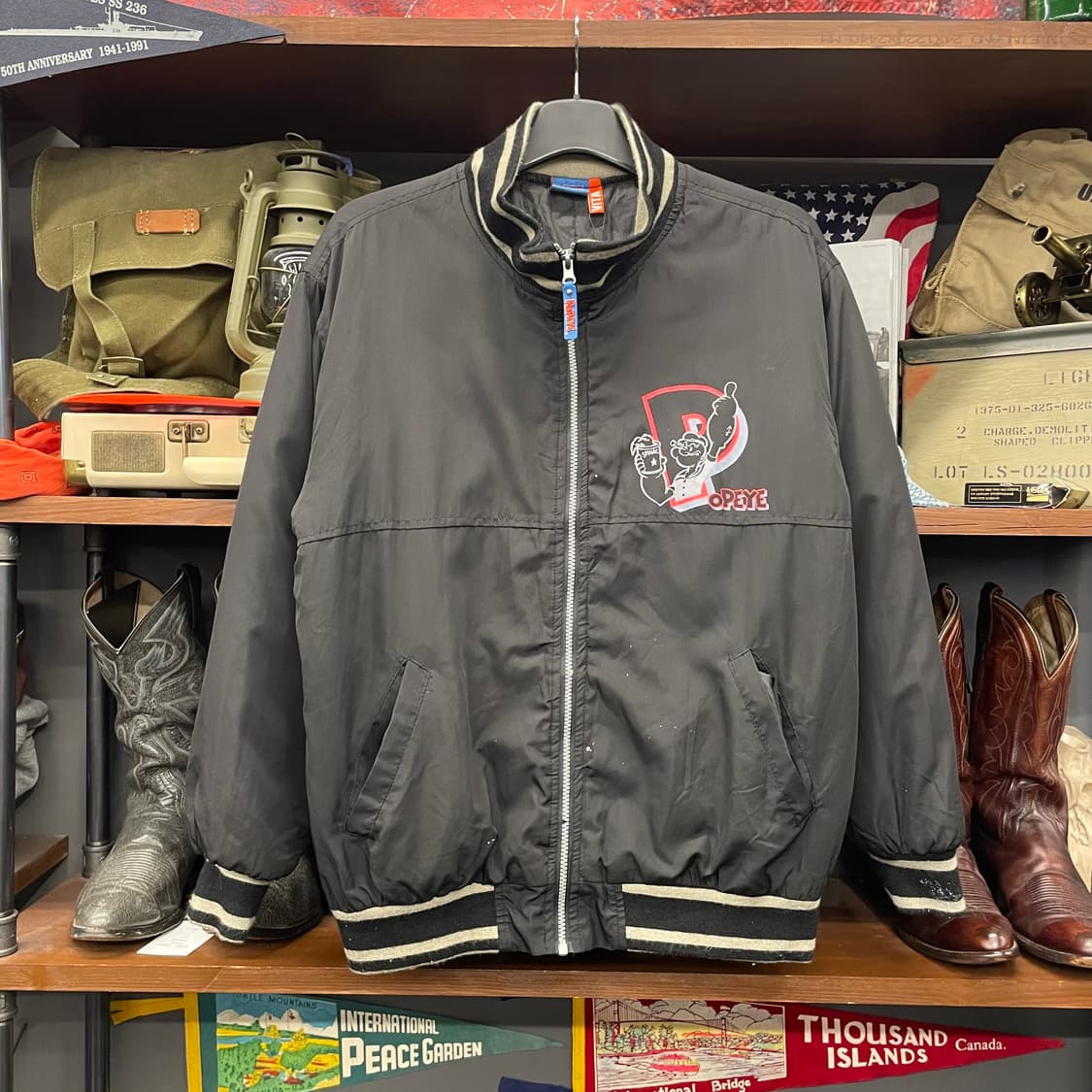 90s 오리지널 뽀빠이 후면 프린팅 자켓 상품이미지1