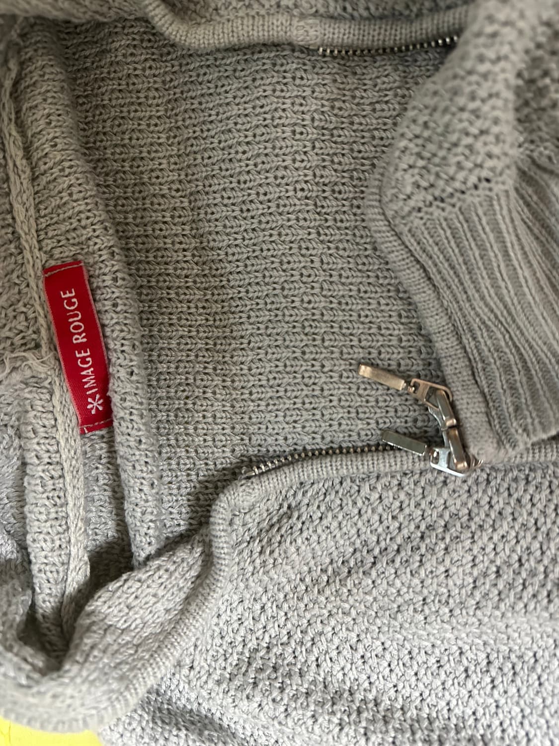 그레이 뜨개 집업.  상품이미지4