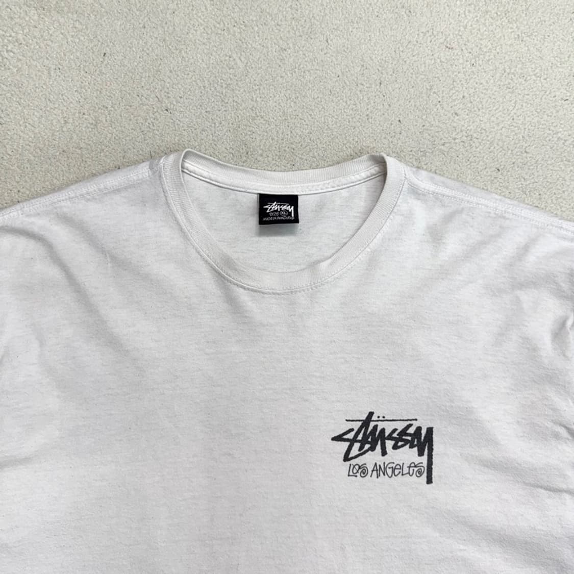 STUSSY LOS ANGELES 그래픽 반팔 티 화이트 XL 상품이미지3