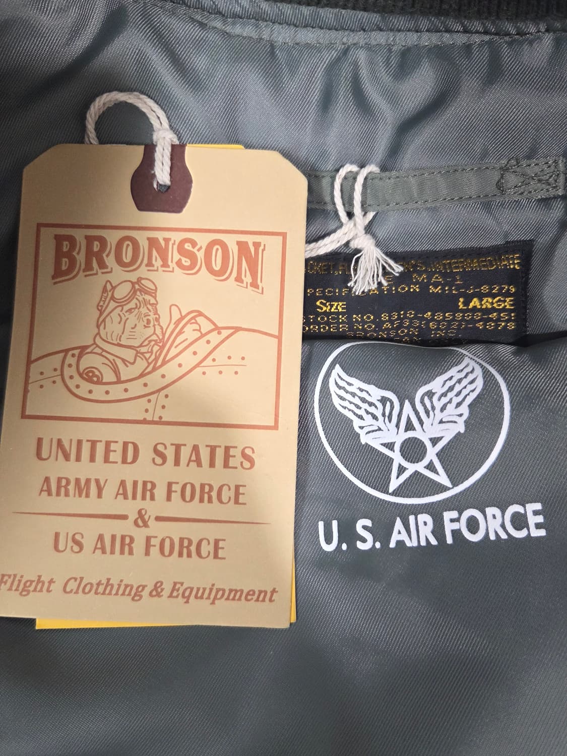 브론슨 ma1 중국직구버전 L 상품이미지2