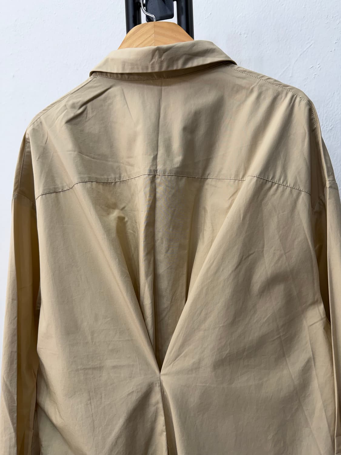 정품) COS 코스 여성 베이지 루즈핏 셔츠 원피스 42 상품이미지5